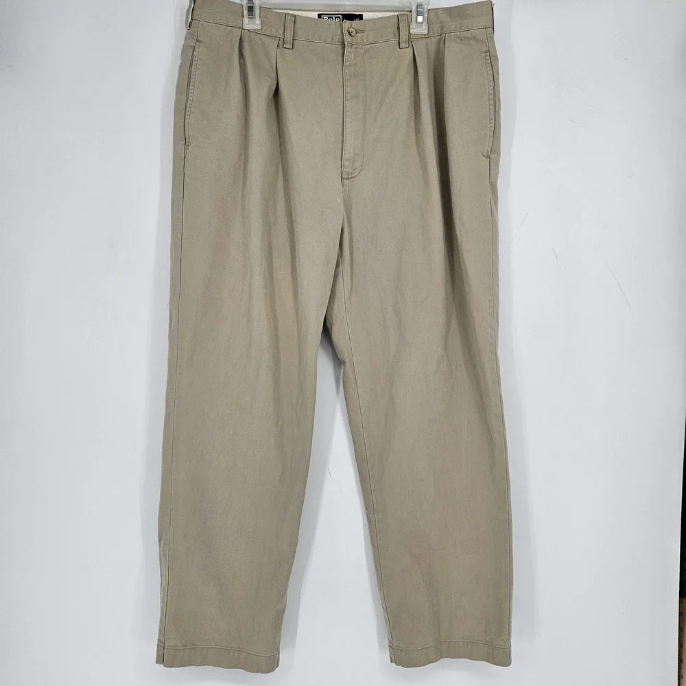 Vintage Polo Ralph Lauren Pants Mens 38x30 Andrew Tan Khakis‎ Casual Preppy